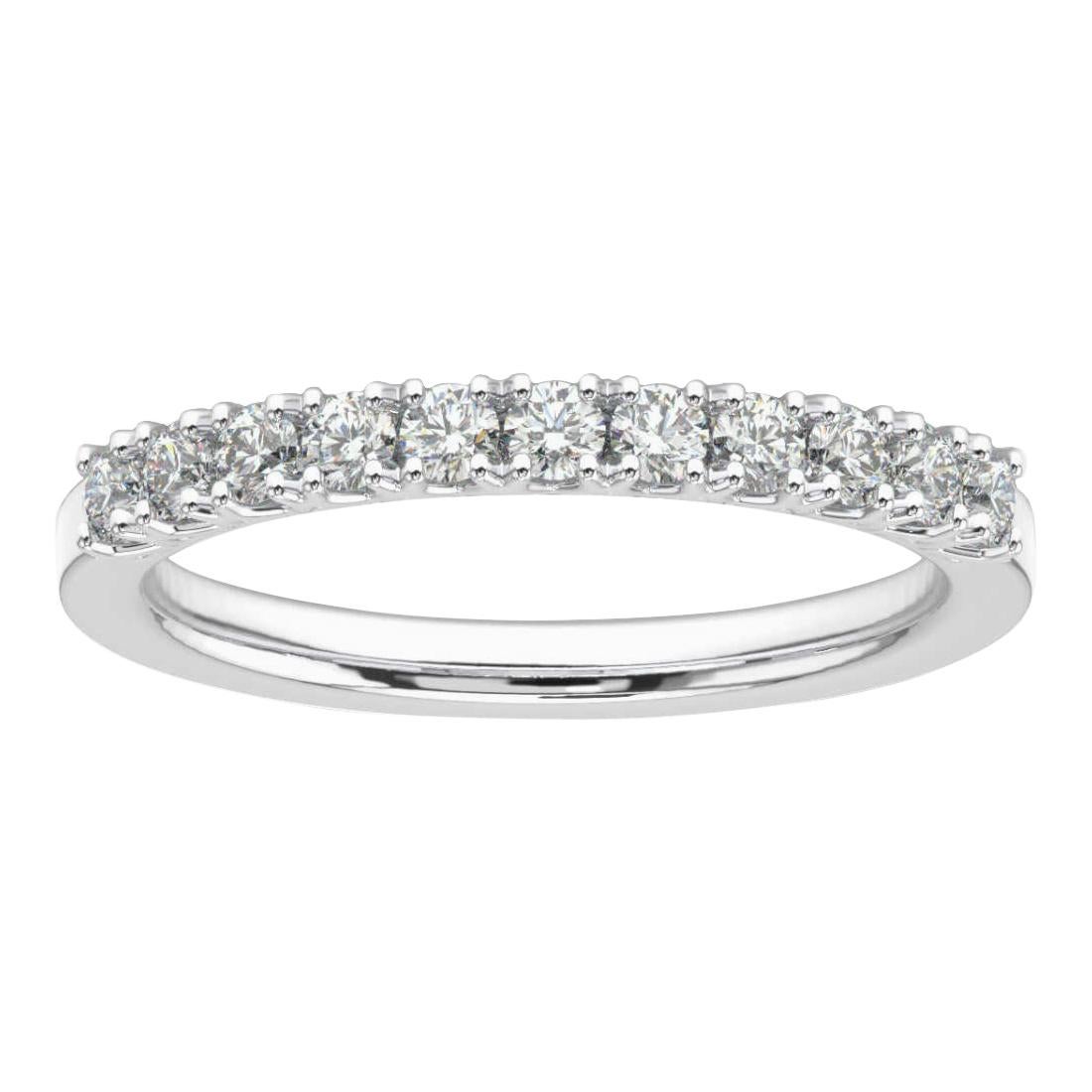 18K White Gold Mae Crown Diamond Ring '1/2 Ct. Tw'