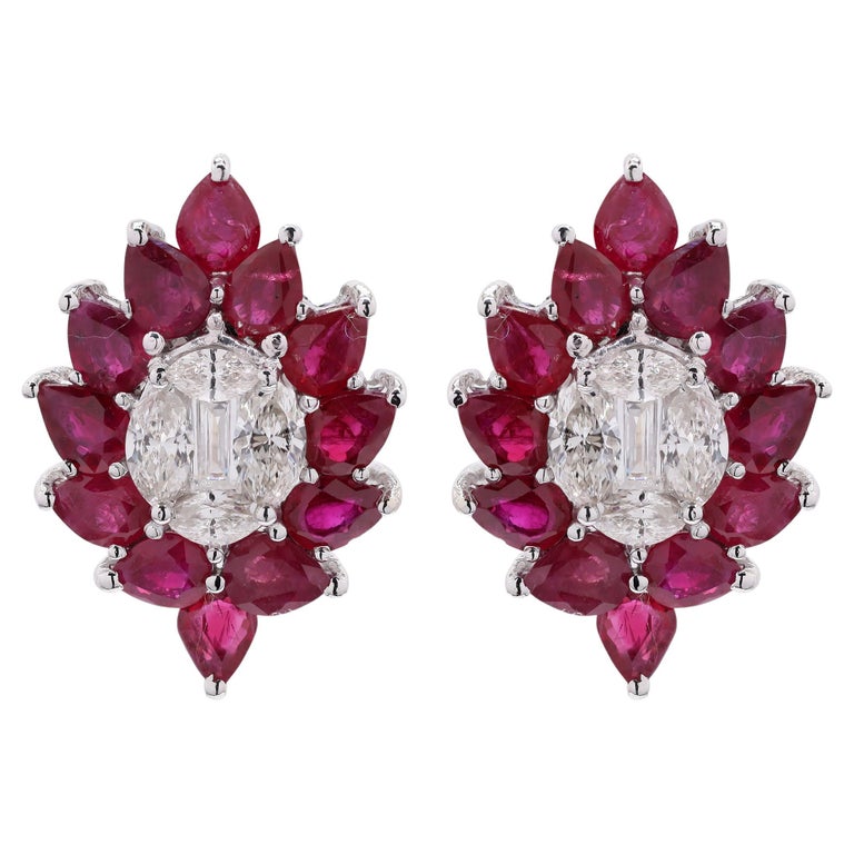 Nuance 14kt Gold Natural Diamond Icon Studs main image 1