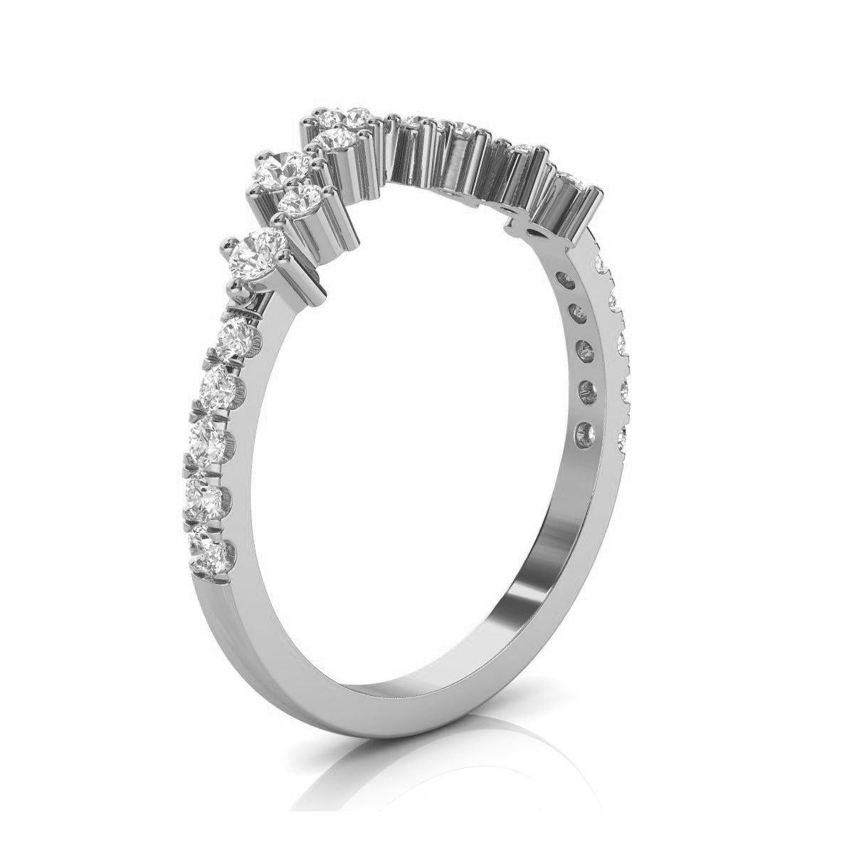 For Sale:  18k White Gold Margol Diamond Ring '2/5 Ct. tw' 2