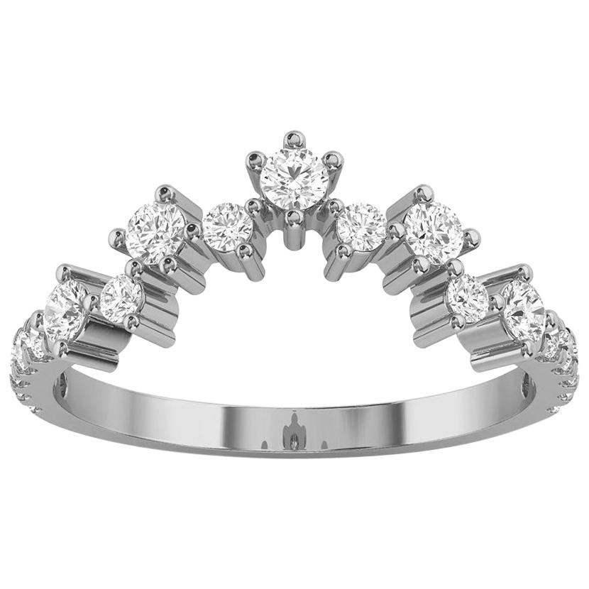 For Sale:  18k White Gold Margol Diamond Ring '2/5 Ct. tw'