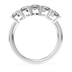 18K White Gold Marne 5 Stone Diamond Ring '1 Ct. tw'