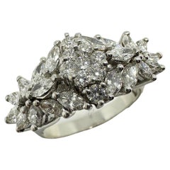 18k White Gold Marquise Cut Diamond Ring