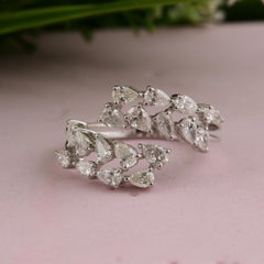 1,25-Karat-Diamant-Wrap-Ring mit birnenförmigem Diamanten (Reinheit: SI, Farbe: HI) aus 18-karätigem Weißgold