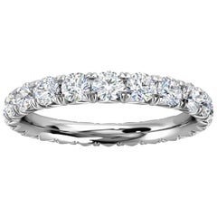 18k White Gold Mia French Pave Diamond Eternity Ring '1 1/2 Ct. Tw'