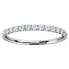 18k White Gold Mia French Pave Diamond Eternity Ring '1/2 Ct. Tw'