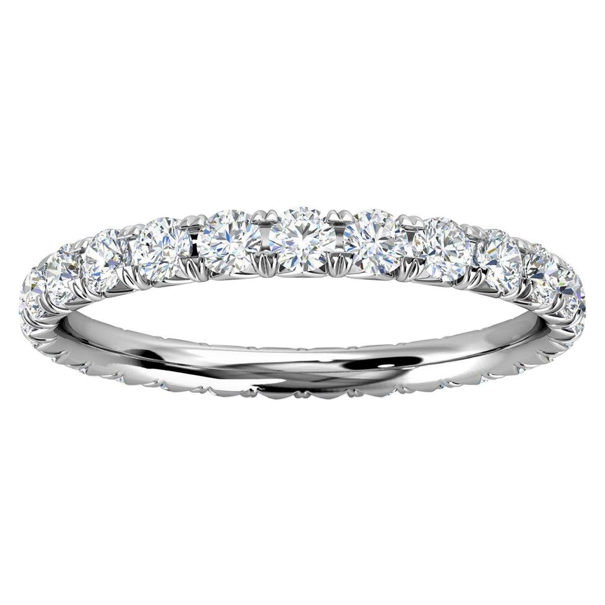 For Sale:  18k White Gold Mia French Pave Diamond Eternity Ring '3/4 Ct. tw' 2