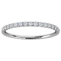 18K White Gold Mia Mini French Pave Diamond Eternity Ring '1/3 Ct. Tw'