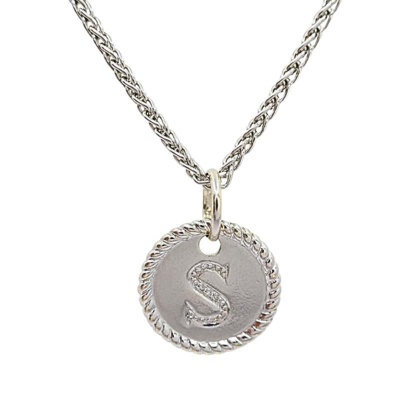 18k Weißgold Monogram 