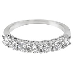 18K White Gold Natural Diamond Classic Engagement Fashion Ring