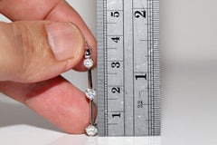 18k White Gold Natural Diamond Decorated Drop Pendant Necklace