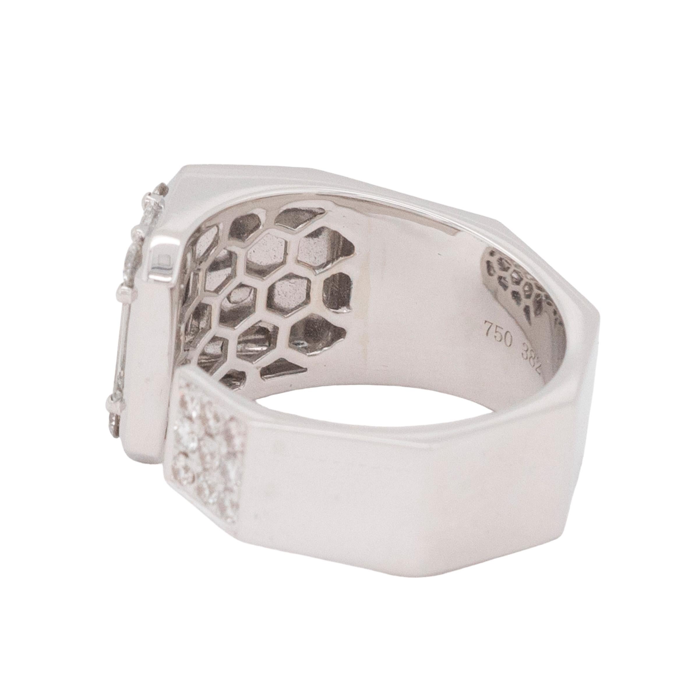 18k White Gold Natural Diamond Ring 3