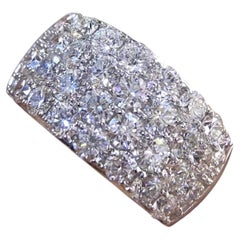 Bague en or blanc 18 carats diamant naturel - 4.50CT SI Clarity WB043