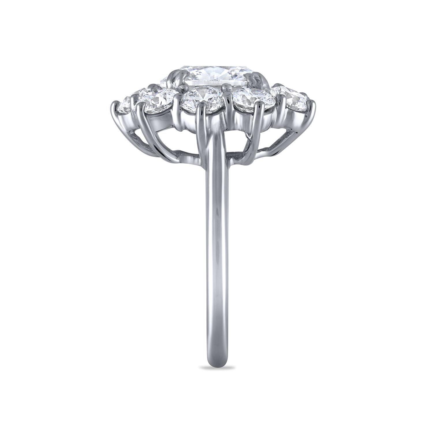 Women's or Men's Natural Flawless Brilliant Diamond Halo Ring