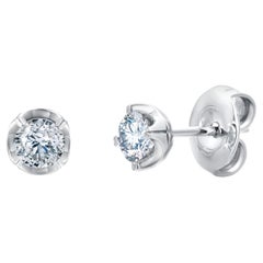 Orecchini con diamanti naturali certificati GIA in oro bianco 18K da 0,93 carati