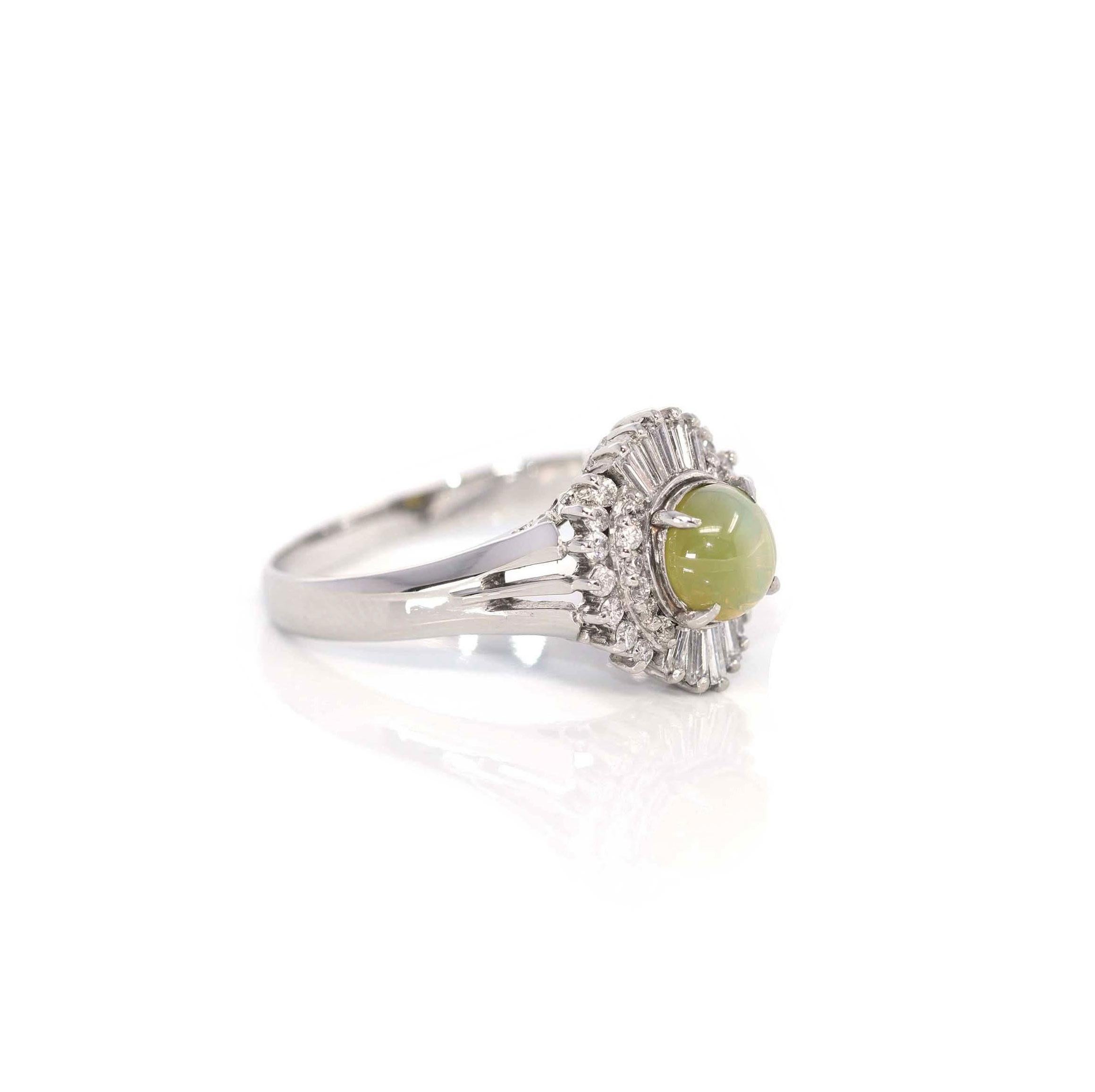 green chrysoberyl ring