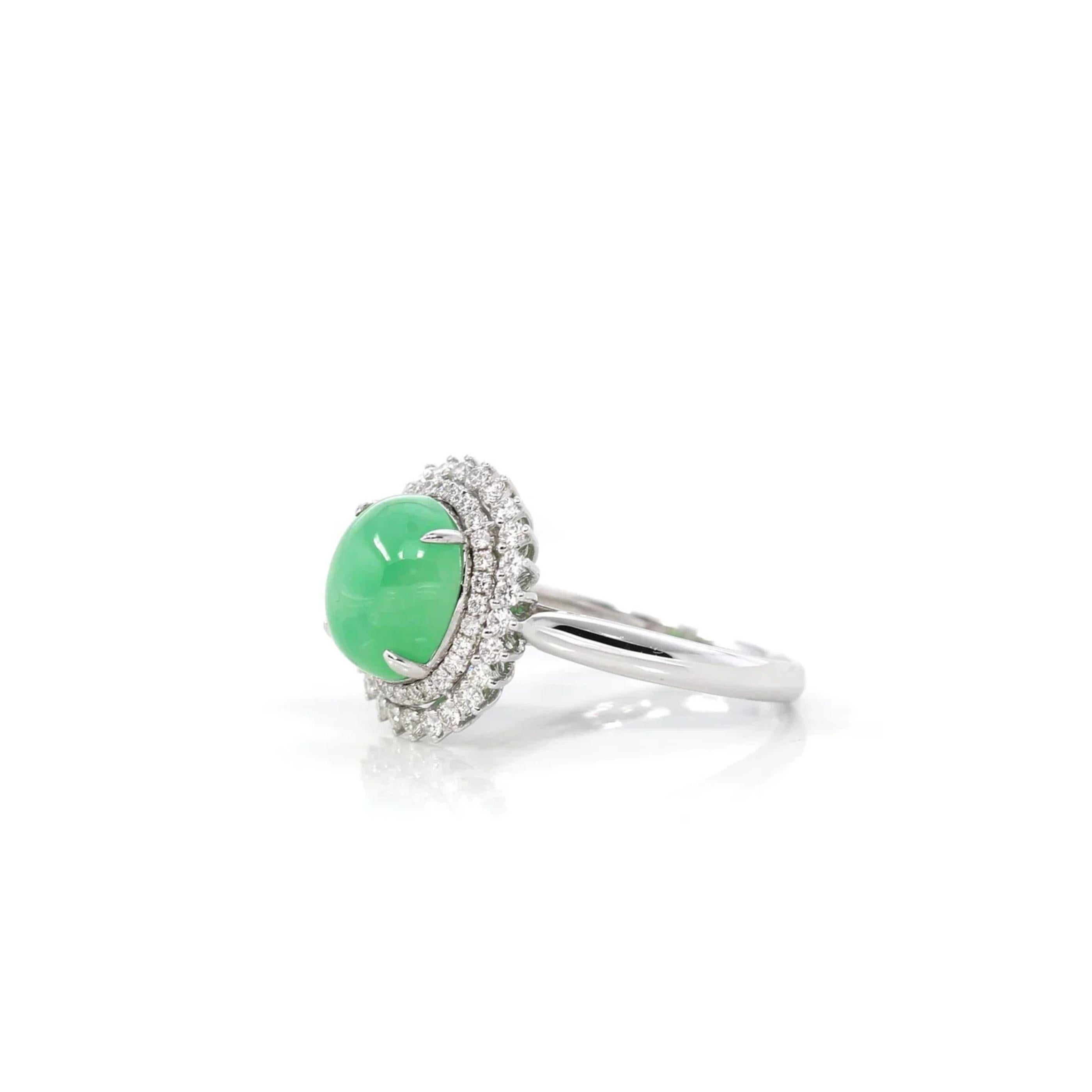 white jade engagement ring