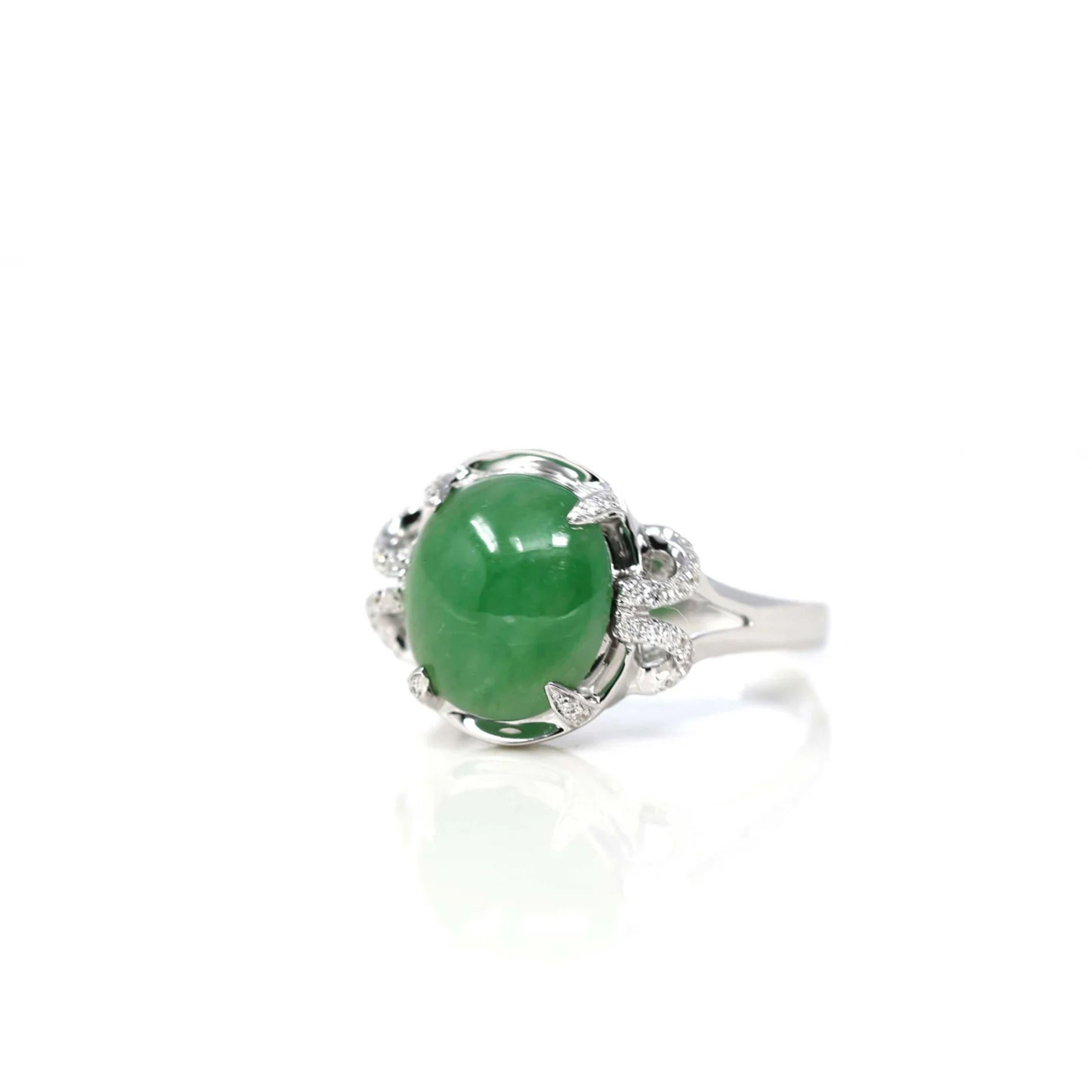 real jade engagement ring