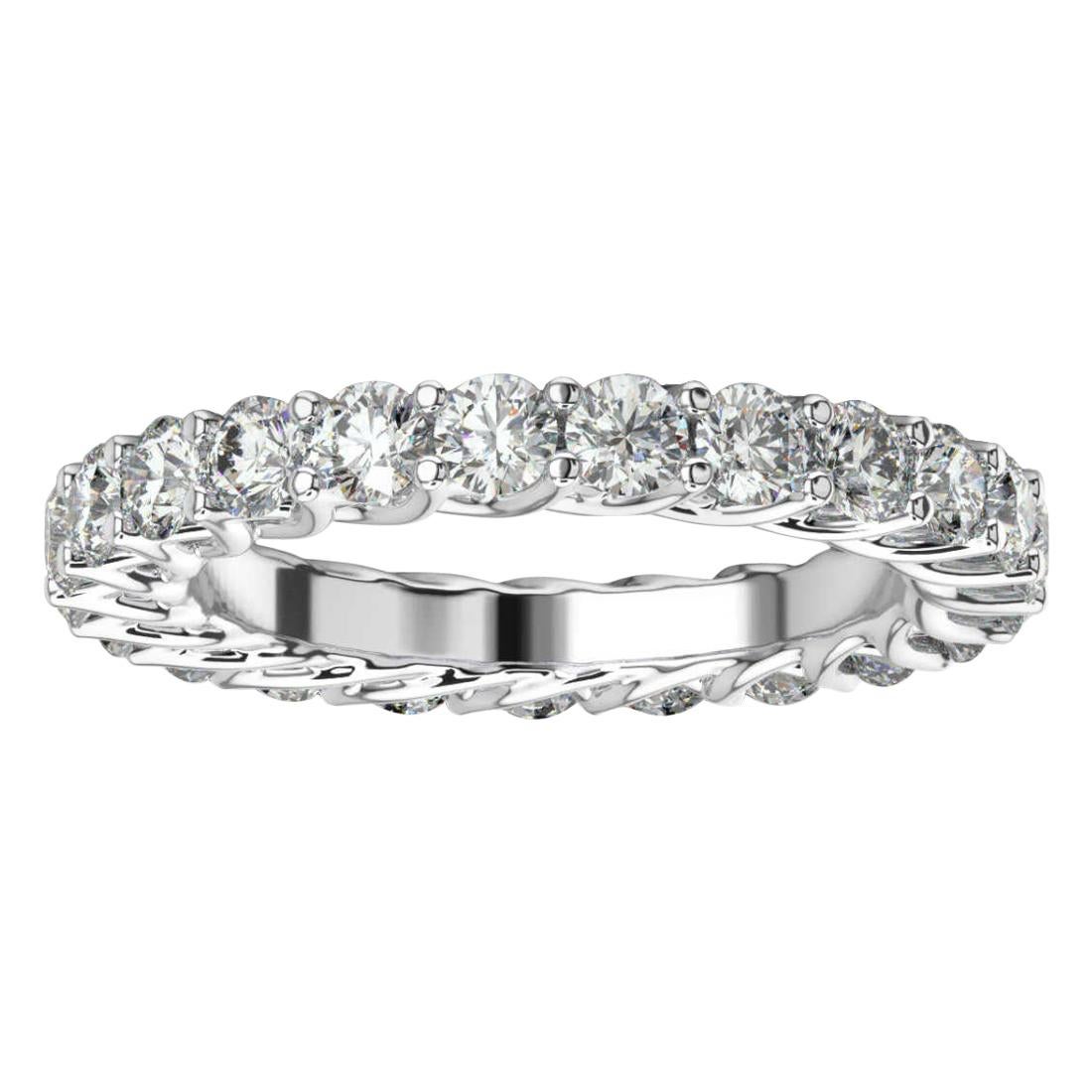 18K White Gold Olbia Eternity Diamond Ring '1/2 Ct. tw' For Sale