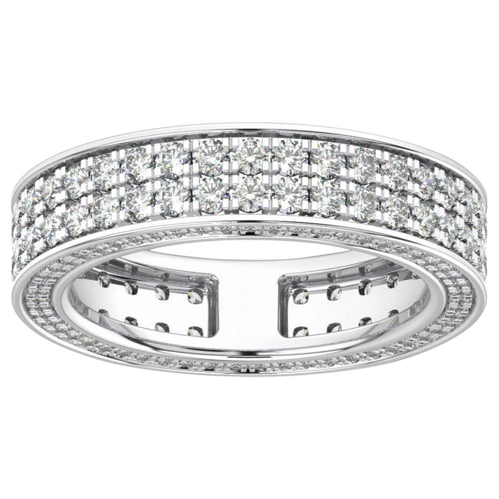 18K White Gold Olivia Eternity Diamond Ring '2 Ct. Tw' For Sale
