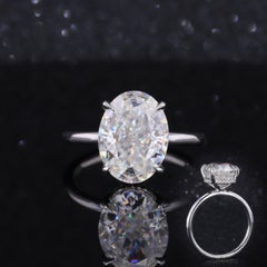 Art Deco 3 Carat Certified Natural Diamond Engagement Ring in 18K Gold