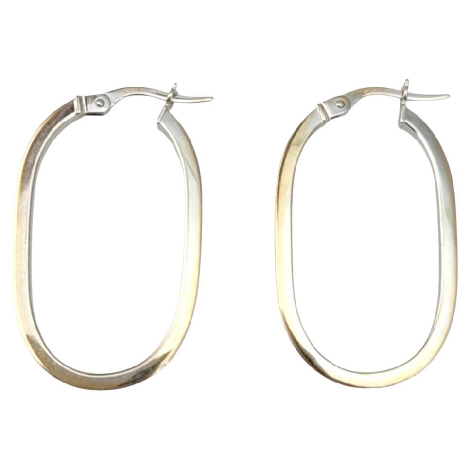 Orecchini a cerchio ovali in oro bianco 18K -

Questi orecchini a cerchio ovali in oro offrono un tocco raffinato al classico cerchio con la loro forma allungata ed elegante. Realizzati in oro brillante, donano un tocco di raffinatezza e stile