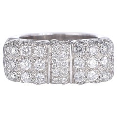 18K White Gold Pavé Diamond Band