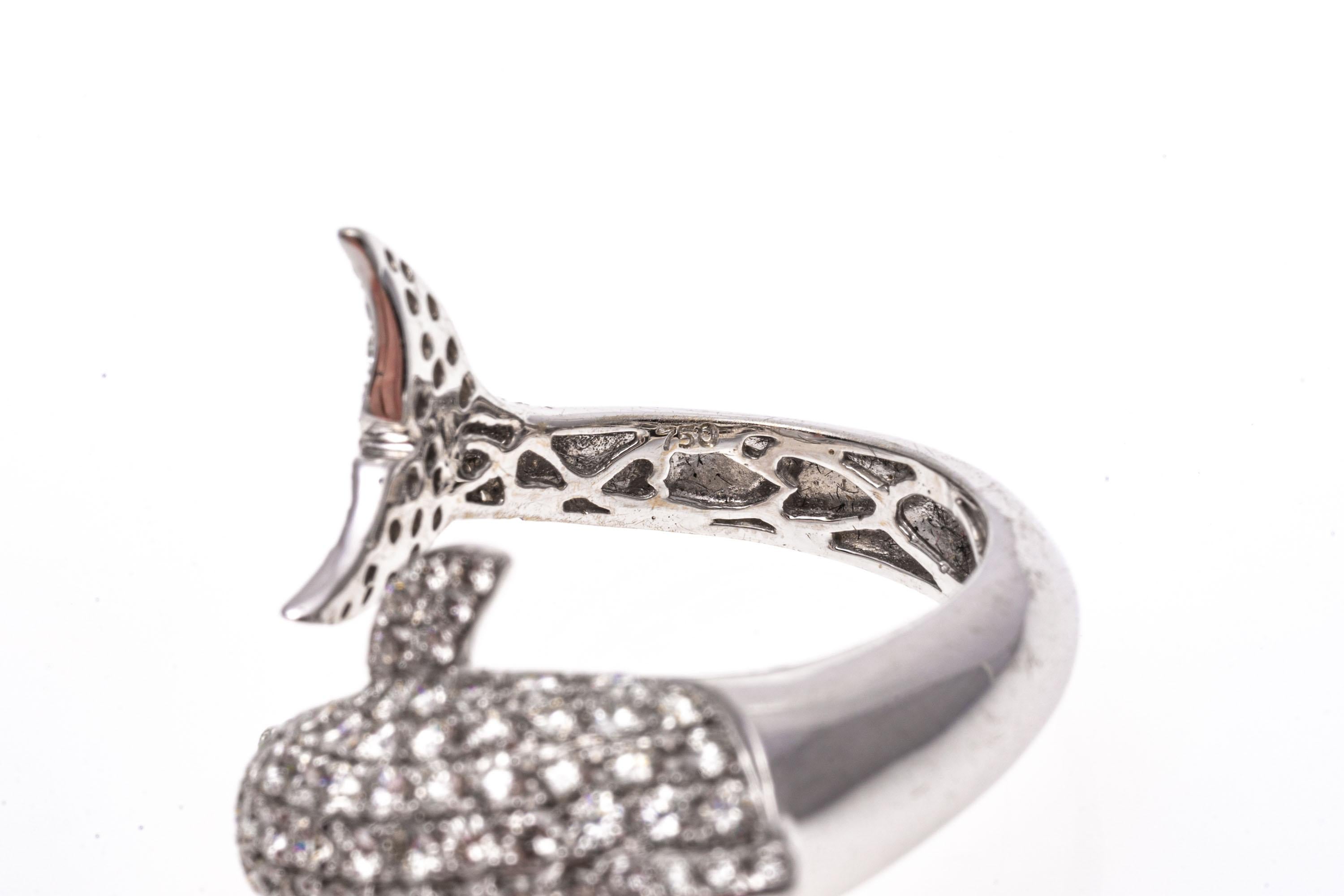 white gold dolphin ring
