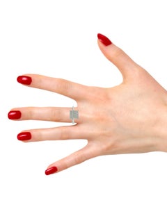 18K White Gold Pave set Diamond Ring