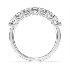 18 Karat Weißgold Pavia "U"" Diamantring '1 Ct. „Cow's