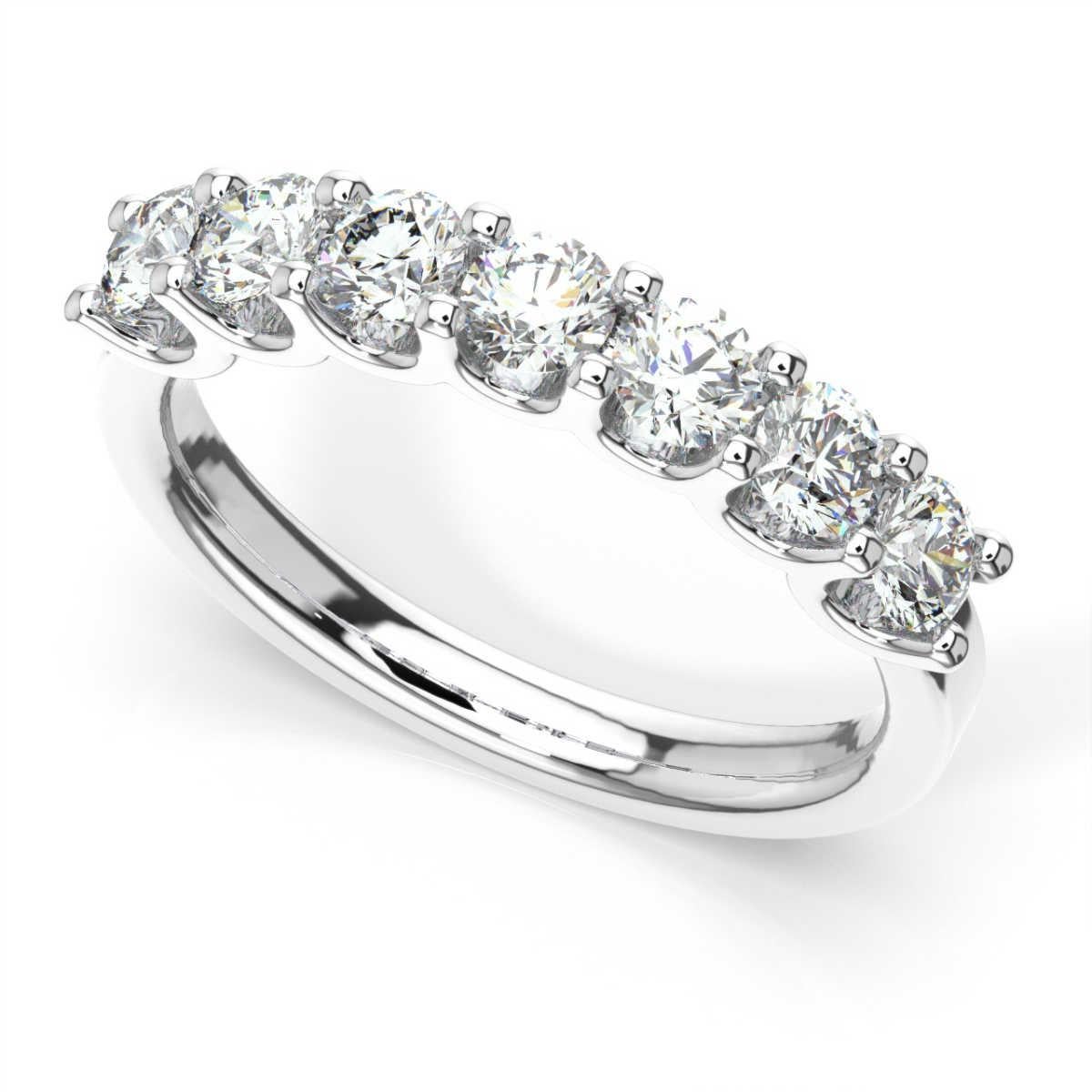 Round Cut 18K White Gold Pavia 