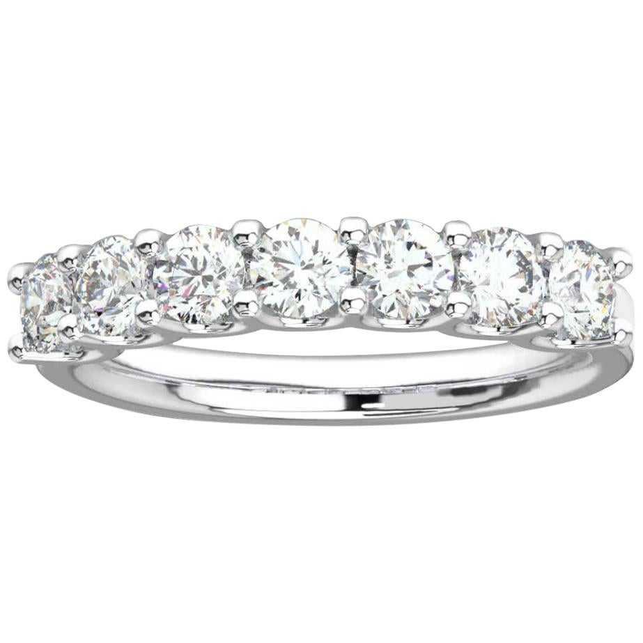 18K White Gold Pavia "U" Diamond Ring '1 Ct. Tw' For Sale