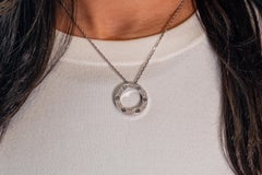 Cartier Love-Halskette aus Weißgold mit 54 runden Diamanten im Brillantschliff, 0,34 Karat