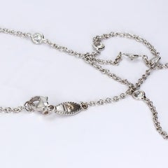 Collier "Diamants à la verge" en or blanc 18k de Penny Preville - 16.5in