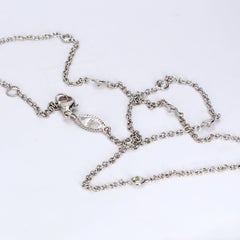 Collier "Diamants à la verge" en or blanc 18k de Penny Preville - 16.5in