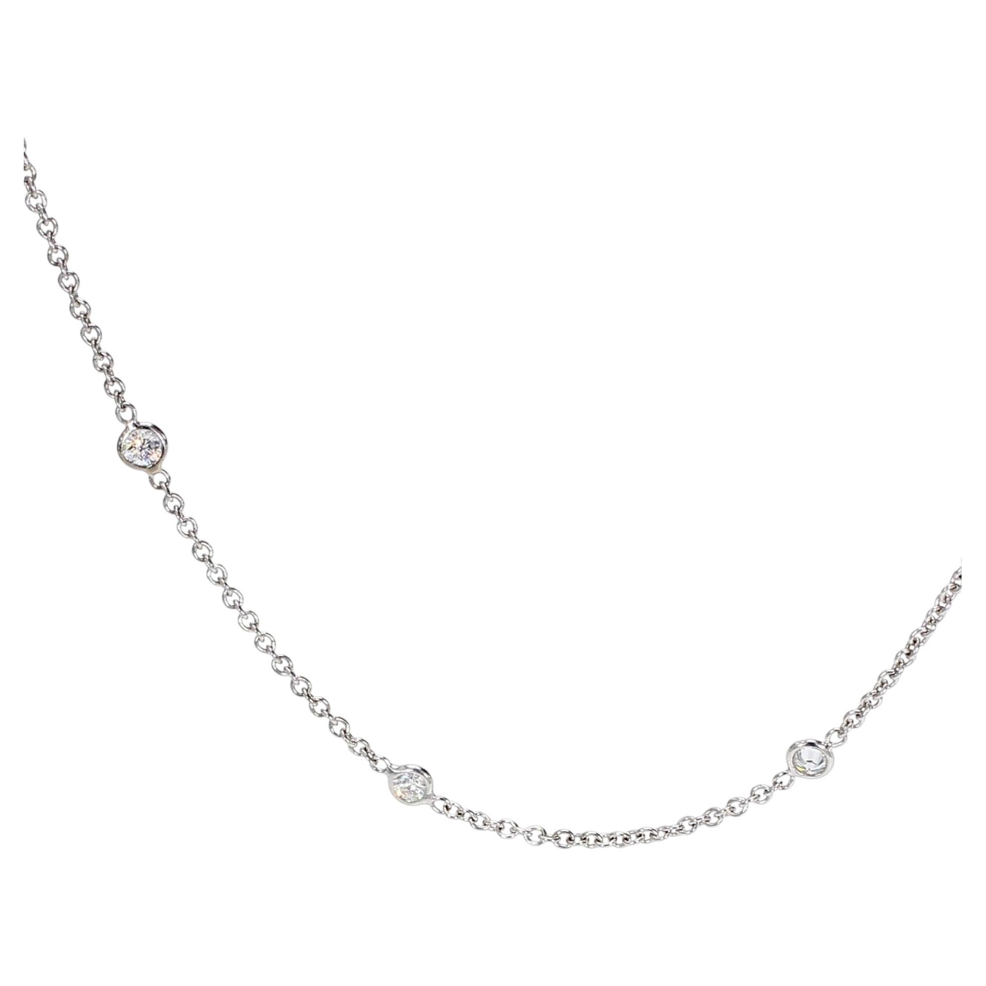 18k White Gold Penny Preville "Diamonds By The Yard" Necklace - 16.5in