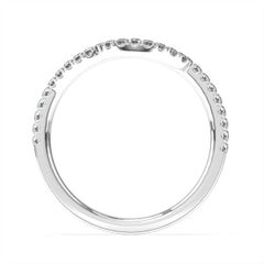 18k White Gold Petite Apulia Diamond Ring '1/5 Ct. tw'