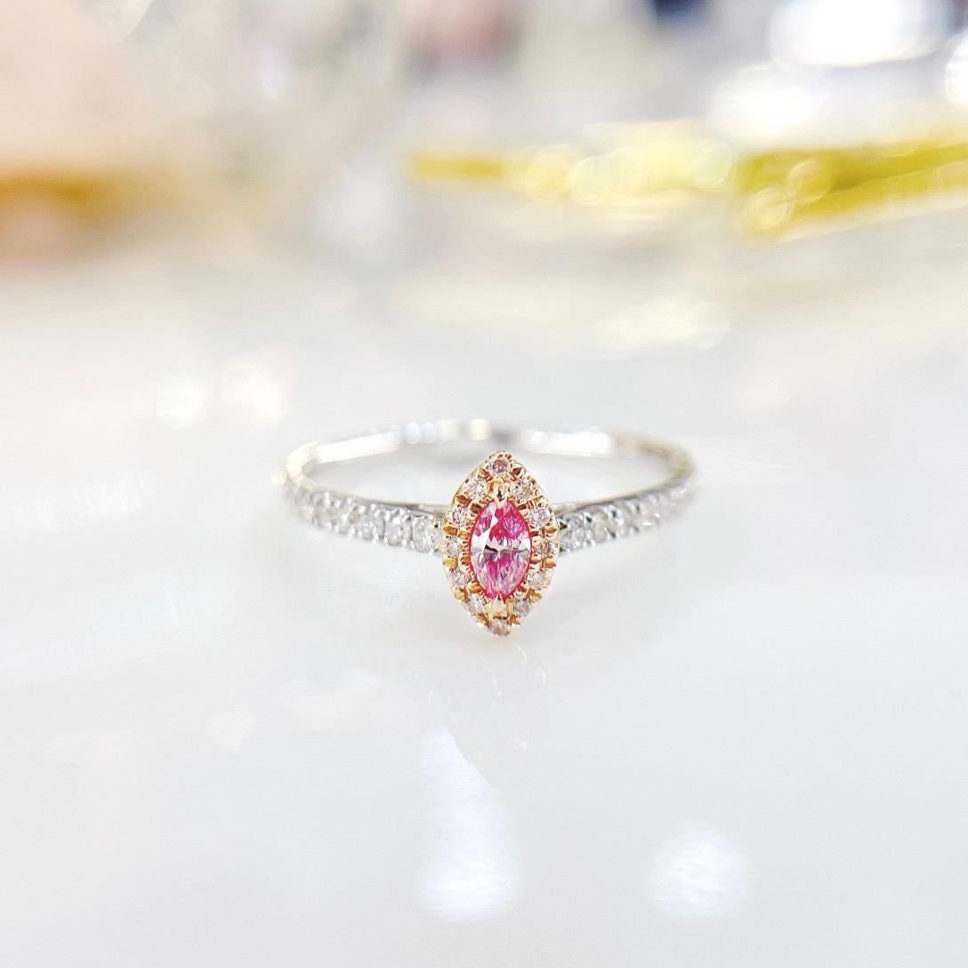 18K White Gold Pink Diamond Ring with Diamonds

1 Pink Diamond - 0.09 CT
Diamonds - 0.21 CT

Total Weight - 1.37 GM