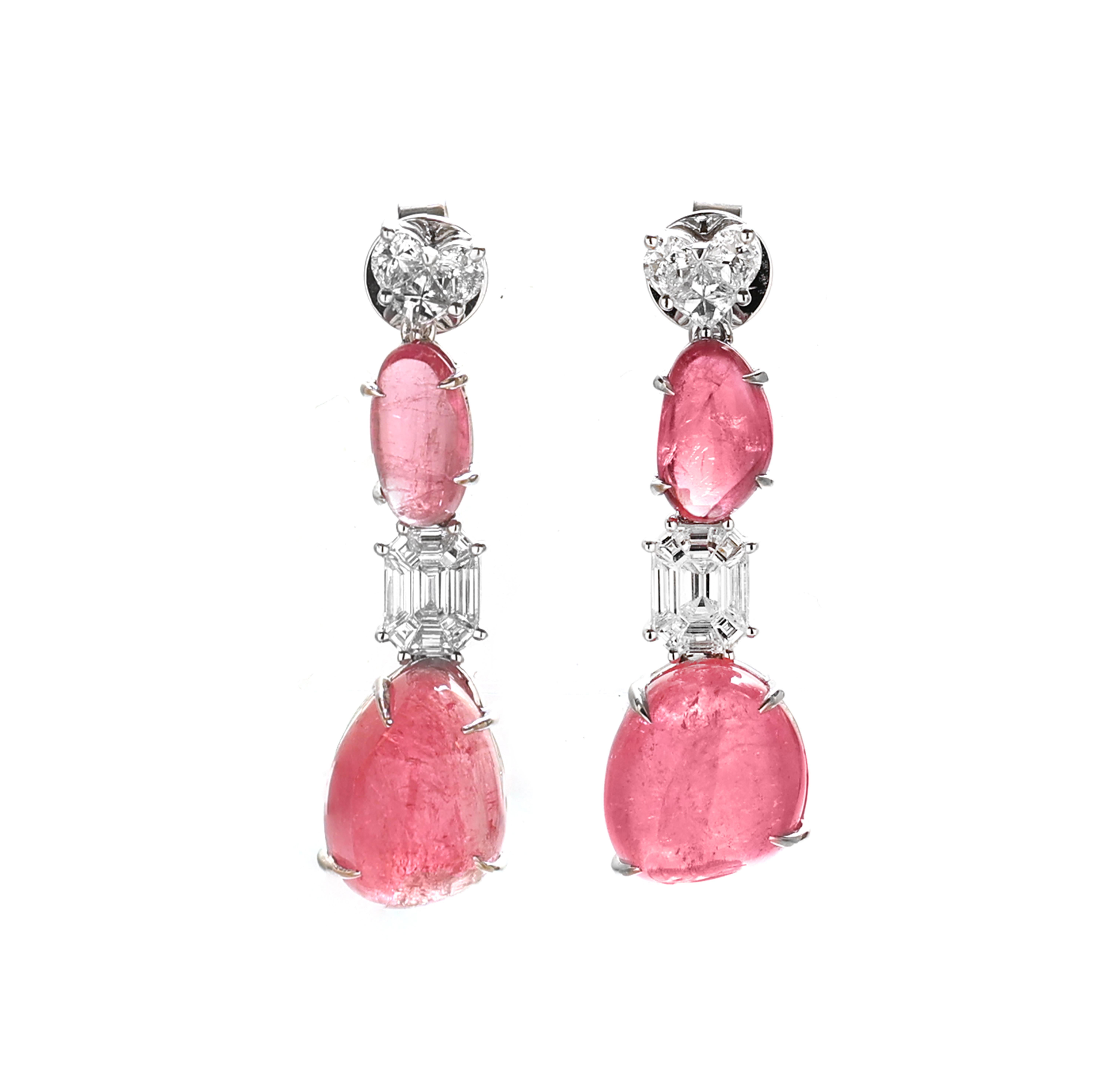 Item code - NFJSD-1769

Metal purity - 18K

Gemstone - TOURMALINE

Total gemstone weight - 25.95 CTS

Total diamond weight  - 1.543 CTS

Total diamond pcs - 24 

Gross weight - 10.41 GM