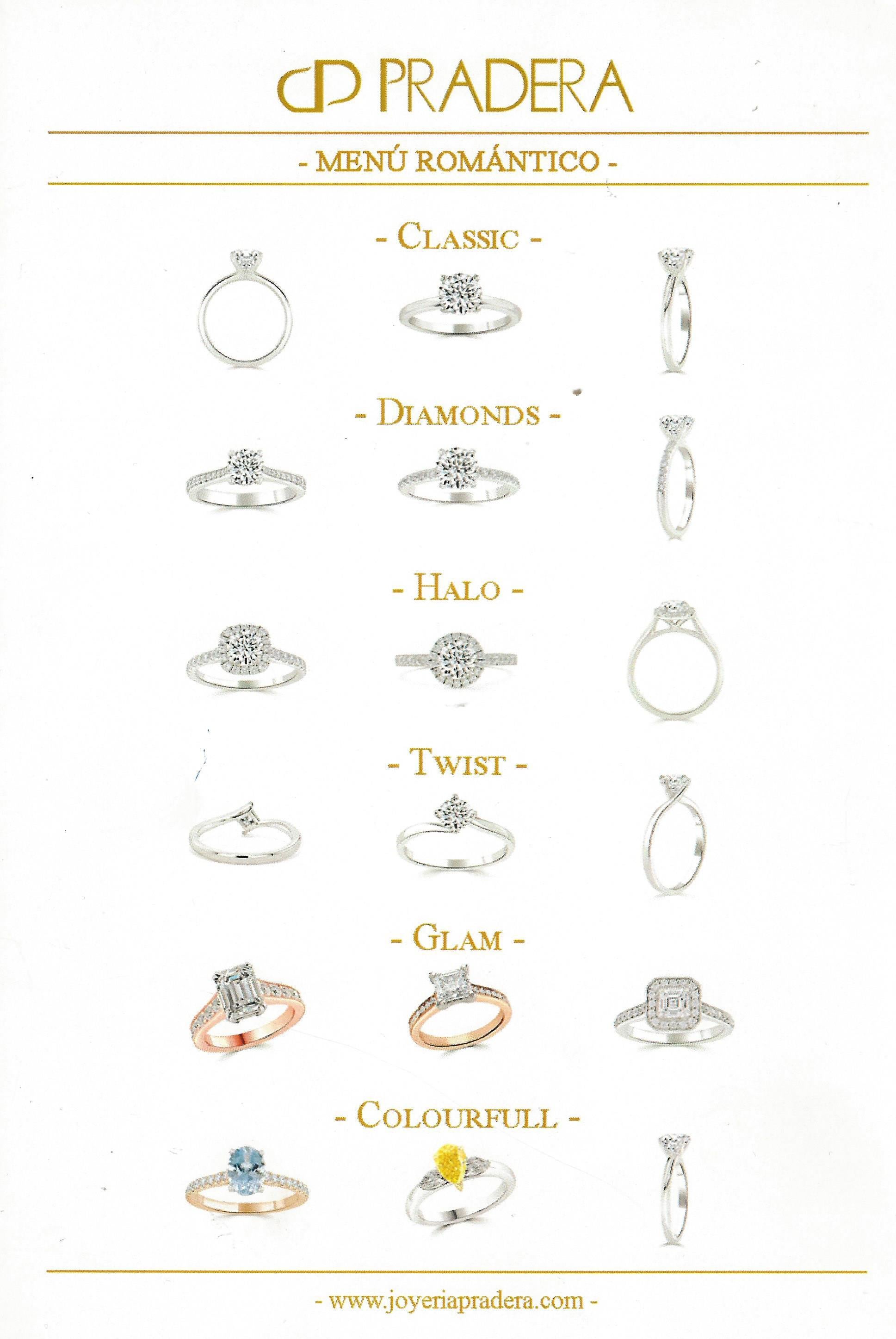 En vente :  Bague de fiançailles Pradera en or blanc 18 carats avec halo de diamants 4