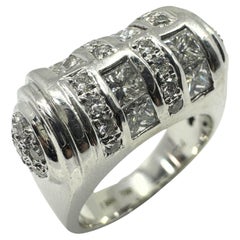18K White Gold Princess Cut Diamond Ring