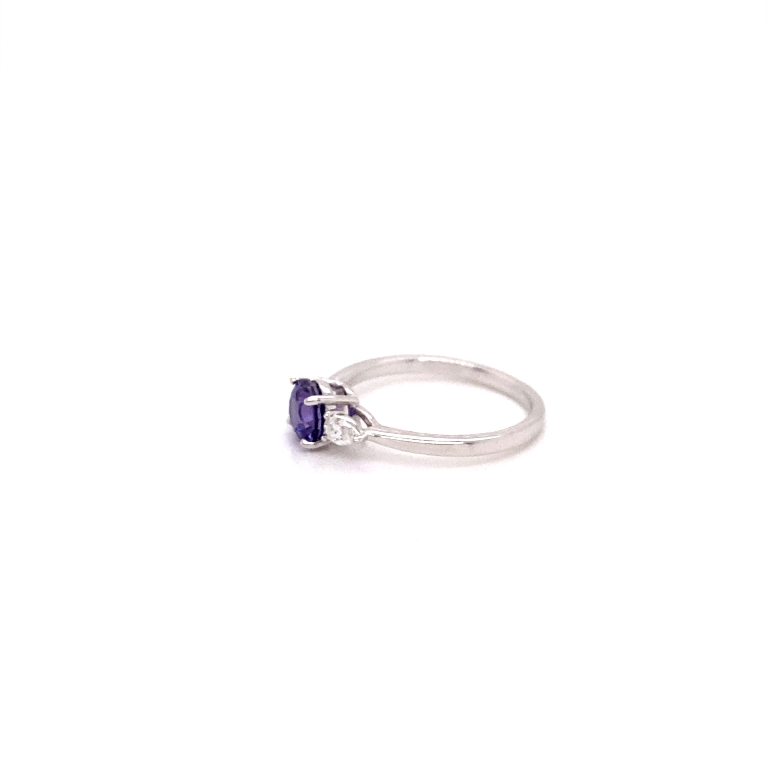 engagement rings purple sapphire