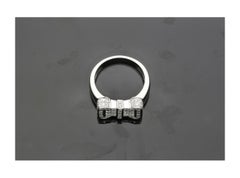 18K White Gold Retro Diamond Cluster Men's Ring