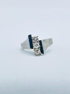 18k White Gold Ring, Diamonds 0.50 Carat