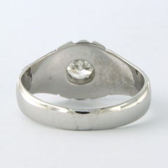 18k white gold ring with brilliant cut diamond up to 0.90ct - 7.2 grams