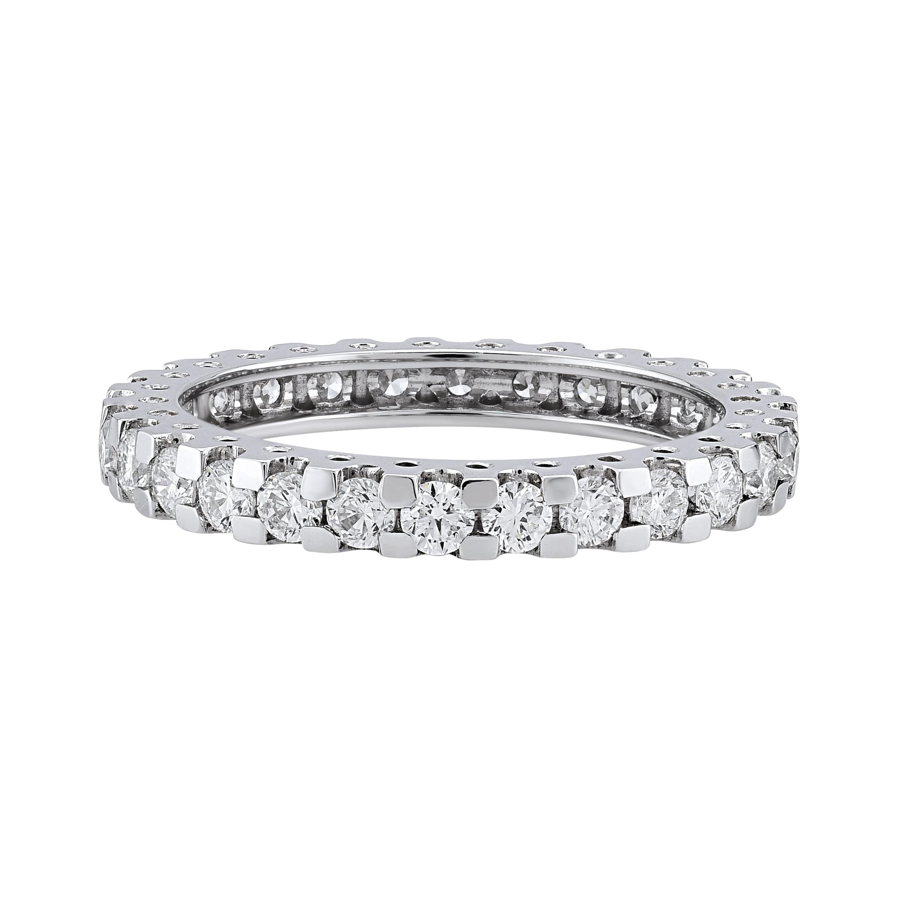 18k White Gold Ring with Diamonds