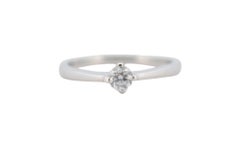 18K White gold ring with natural diamond_127489