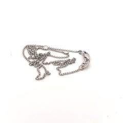 Roberto Coin 18K White Gold Chain Necklace with Ruby, Modern Design