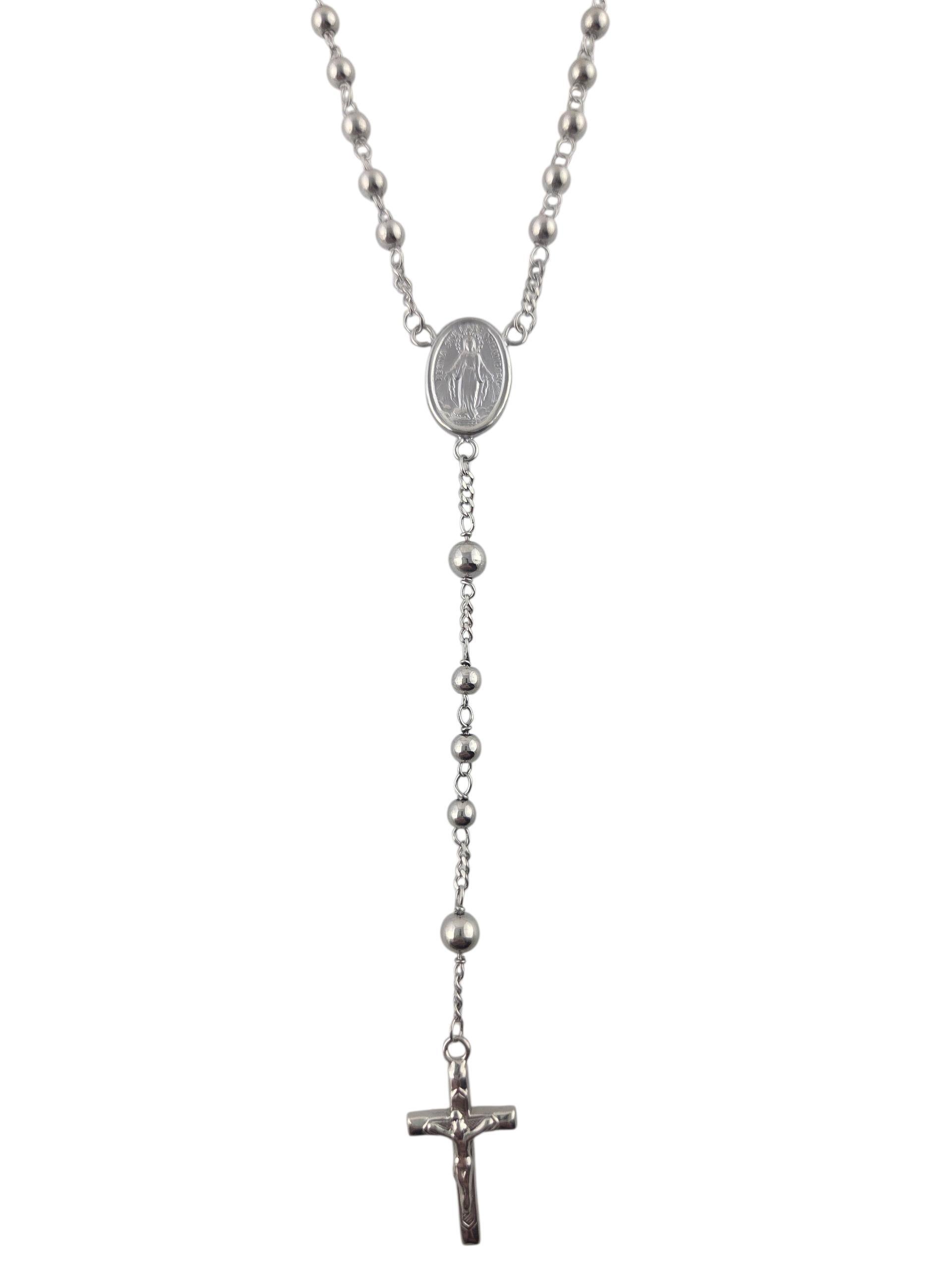 Grani del rosario in oro bianco 18 carati #23852 In condizioni buone in vendita a Washington Depot, CT