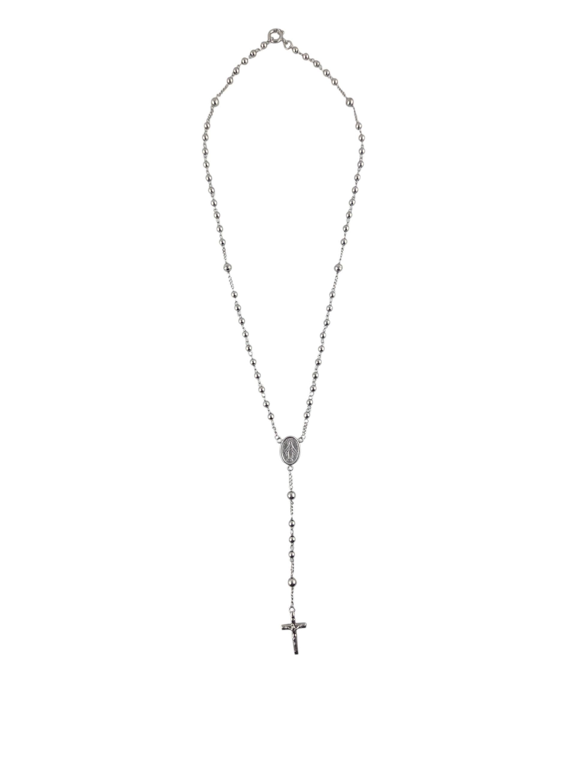 Donna Grani del rosario in oro bianco 18 carati #23852 in vendita