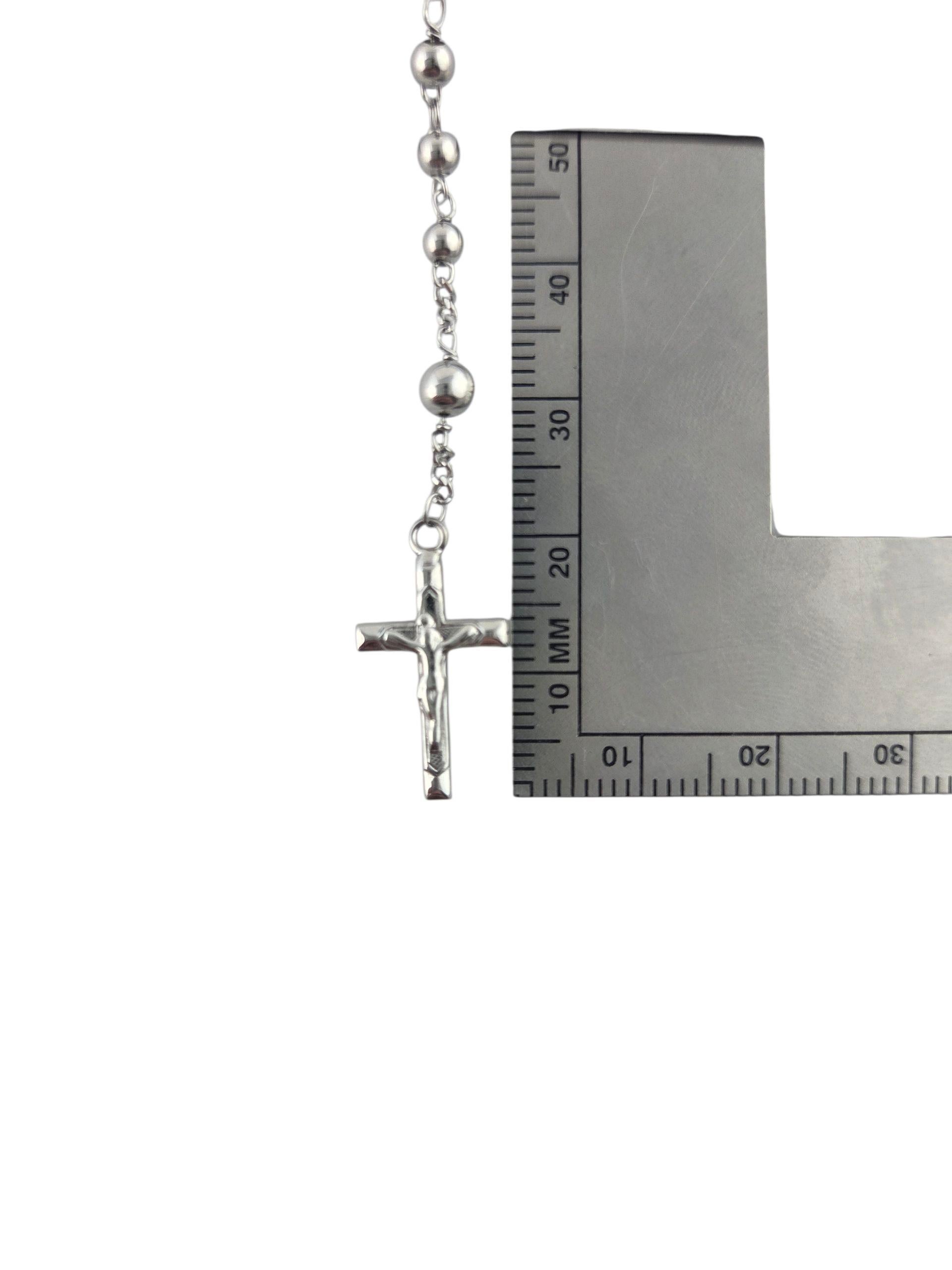 Grani del rosario in oro bianco 18 carati #23852 in vendita 1